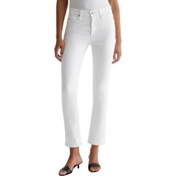 AG Adriana Goldschmied Prima Ancle women white mid-rise jeans size 30 NWT - Picture 1 of 6